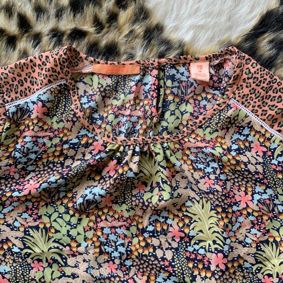 SCOTCH & SODA. Jungle Ruffle Drape Dress - Picture 3 of 10